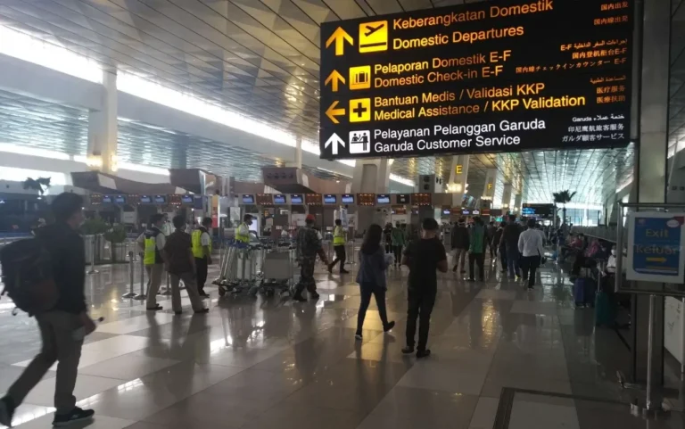 Suasana menjelang arus mudik Bandara Soetta