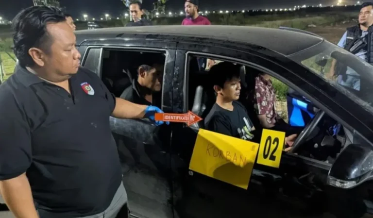 Rekonstruksi kejadian pembegalan taksi online di PIK 2