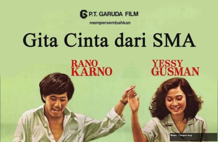 Poster film "Gita Cinta dari SMA" menampilkan Rano Karno dan Yessy Gusman.