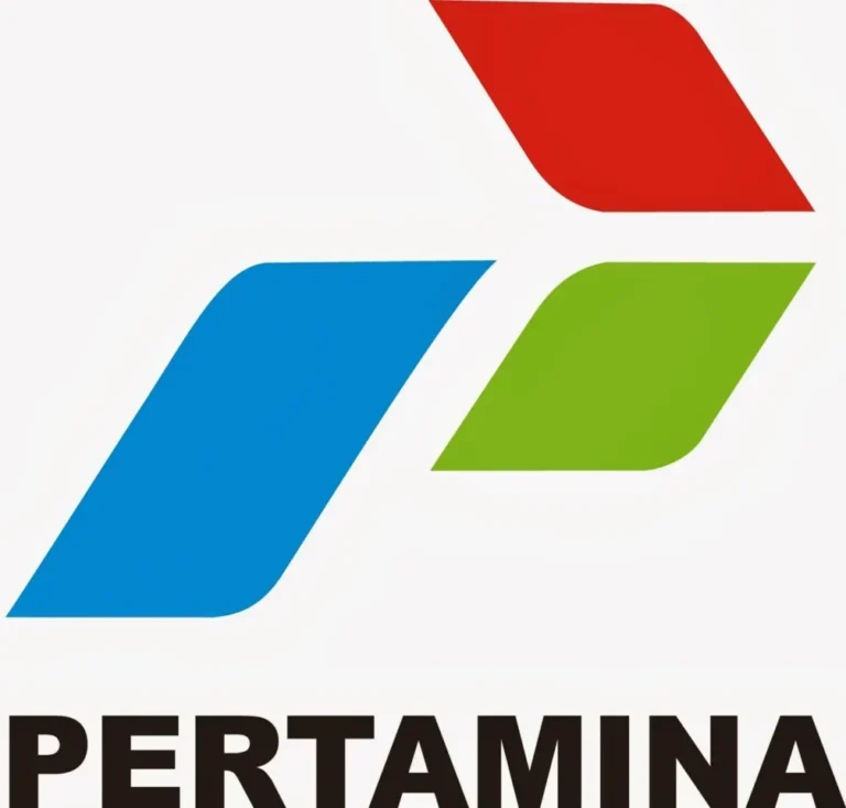 Logo Pertamina, perusahaan energi BUMN Indonesia, representasi sinergi pasokan BBM.