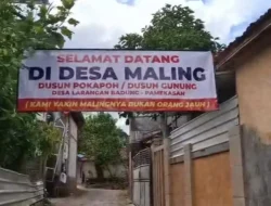 Pamekasan Geger! Spanduk ‘Desa Maling’ Viral, Polisi Bergerak Cepat, Ini Hasilnya!