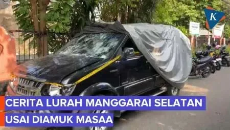Gak Habis Pikir! Lurah Manggarai Selatan Babak Belur Dihajar Massa Demo, Mobil Dinas Hancur Lebur