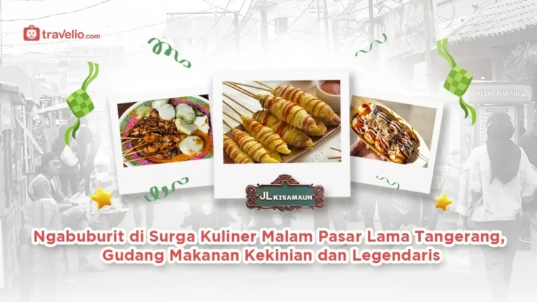 Kuliner legendaris dan kekinian Pasar Lama Tangerang: sate, telur gulung, dan takoyaki di Jl. Kisamaun.