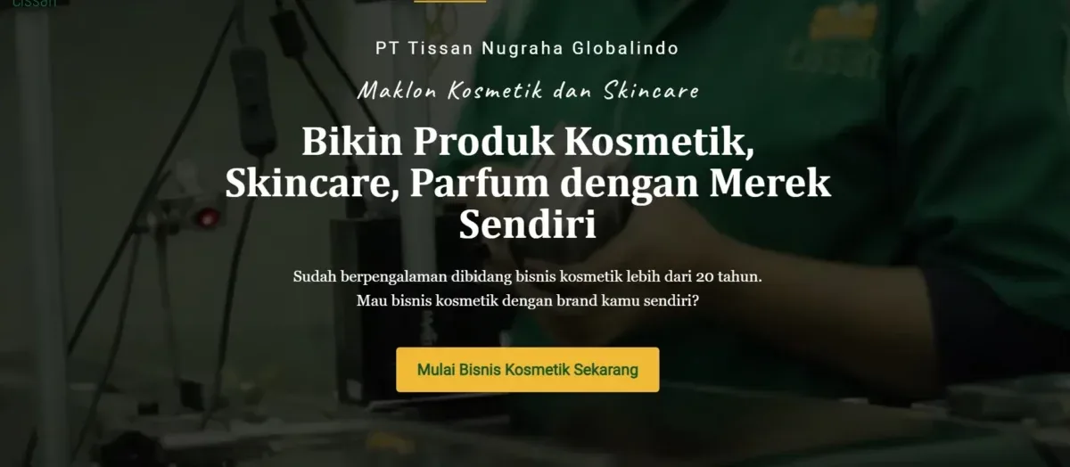 Banner Web PT Tissan Nugraha