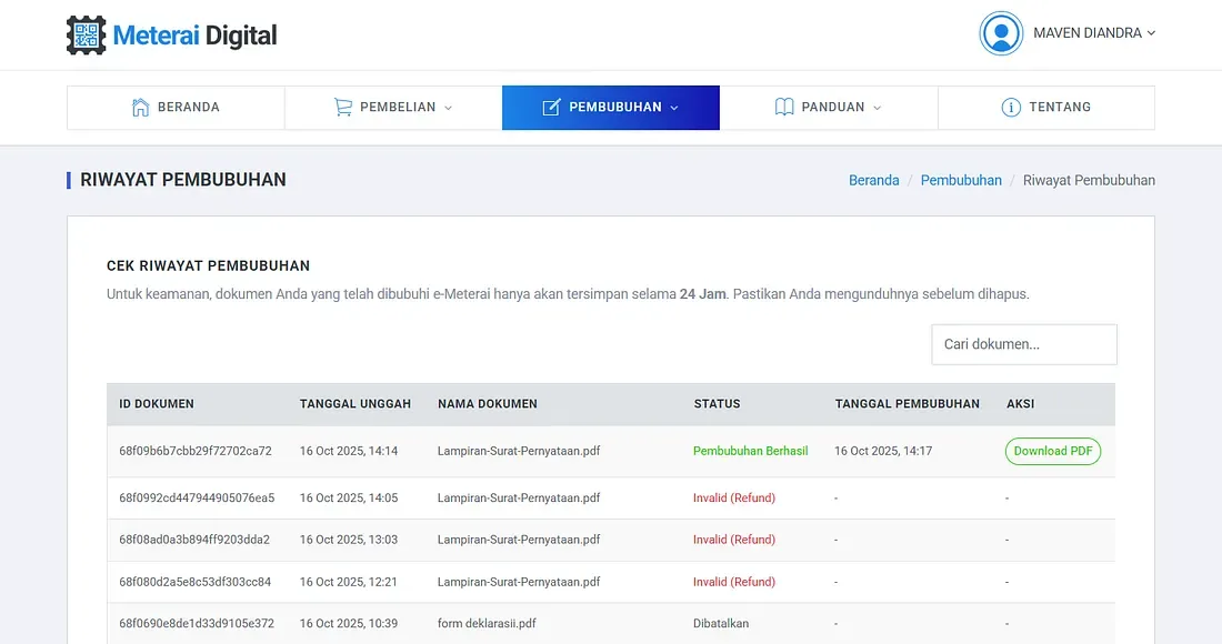 PDF Terlihat Normal, Tapi Gagal Dibubuhi e-Meterai? Ini Penyebab & Solusi Praktis dari Meterai Digital