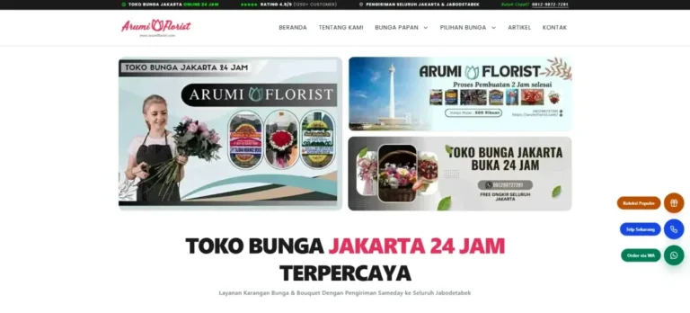 toko bunga pluit website